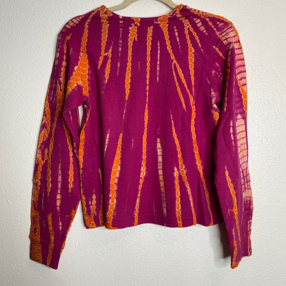 NWT Abacaxi x Diaspora Co. Tie Dye Long Sleeve Top Cotton - Picture 7 of 7